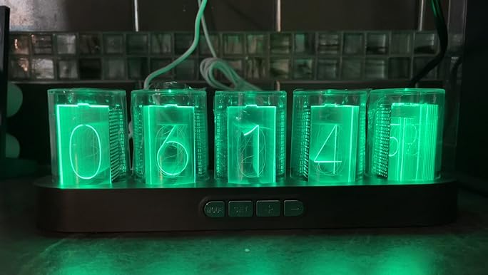 coco ティンクロック 3f Amazon.com: Cadmos Nixie Tube Clock.Glow Tubes Analog Clock