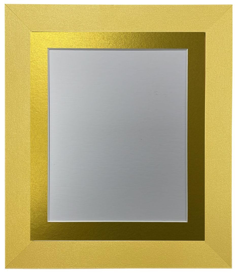 Frames By Post Gold Mount Metro Picture Photo Frame Gold With 14 X 11 Inch Image Size A4