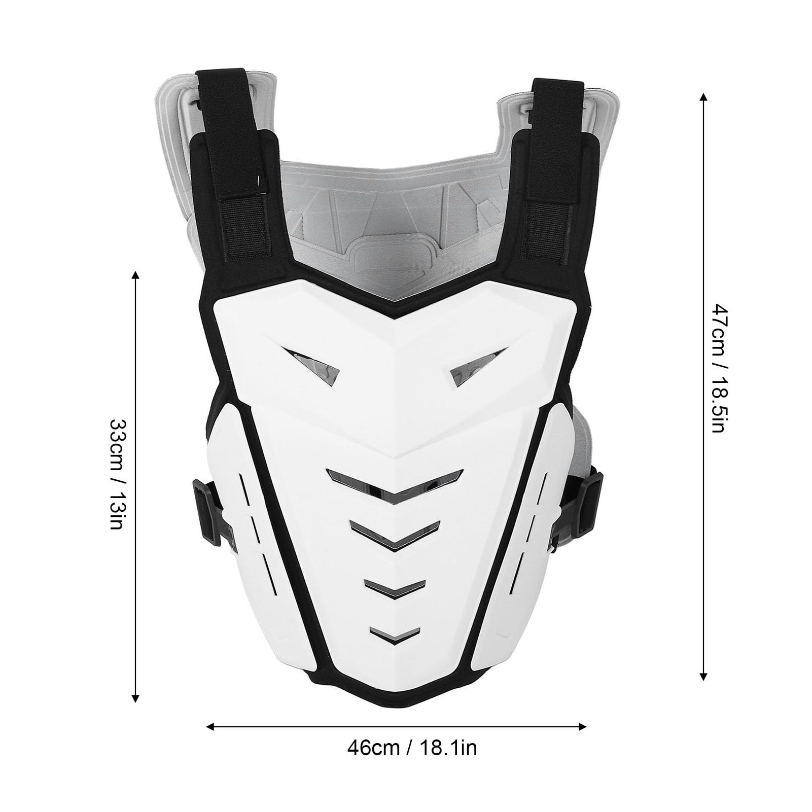 Acouto Motocross Protector del Cofre de la Motocicleta Armor de la Moto del Techo de la Bicicleta de Tierra con Estrecho Ajustable Espuma Absorbente para Hombres Mujeres en Equipo de