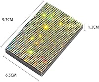 Vista 6 de Bling Bling - Tarjetero para tarjetas de visita de cristal brillante, de acero inoxidable, tarjetero de negocios, tarjeta de crédito, bolsillo