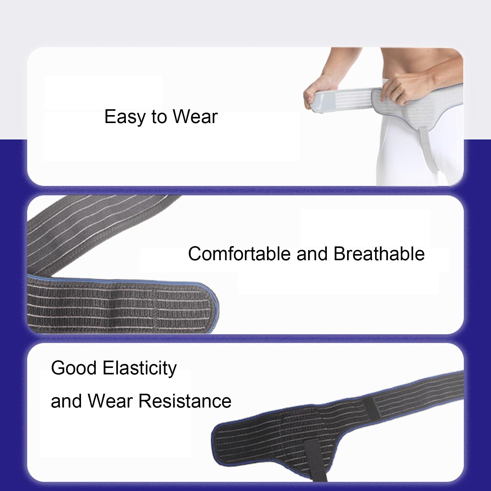 Hernia Belts for Men and Women with 1 Removable Compression Pad, Hernia Belt for Men Inguinal, Comfort, Relieve Discomfort(Yellow,Medium)