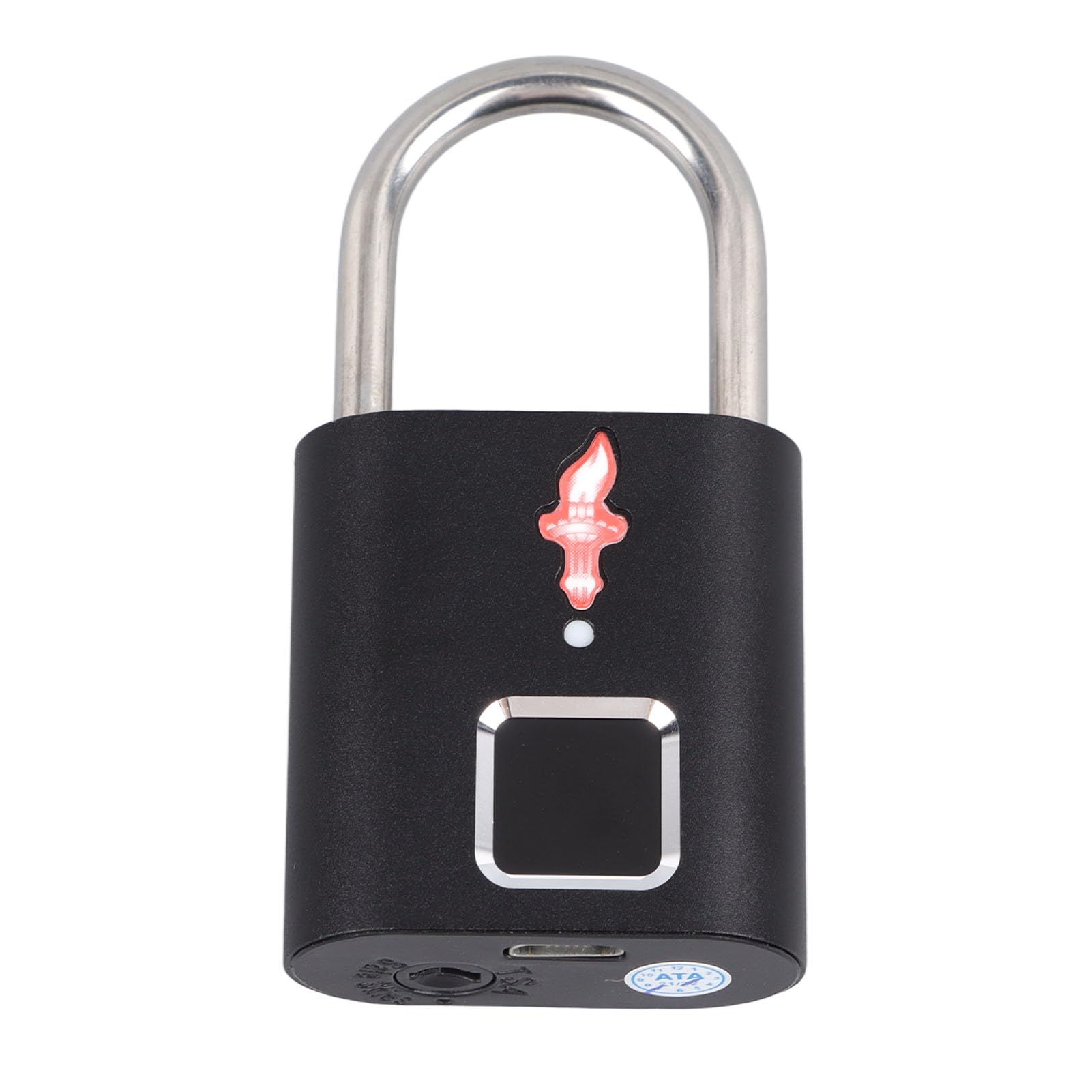 Candado de huella digital inteligente, candado de seguridad sensible con reconocimiento de 360 ​​°, 508DPI, para equipaje, mochila de viaje, aleación de aluminio ABS