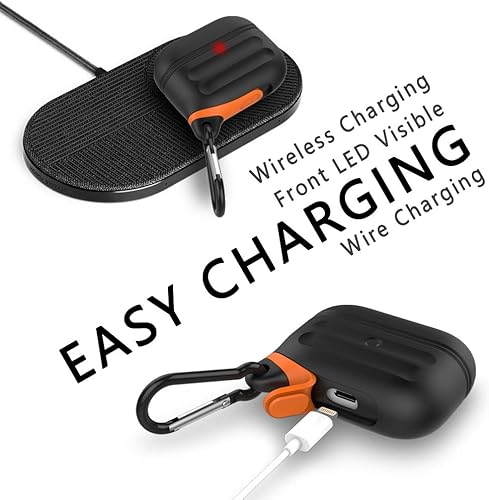 Miniatura 3 de Funda para AirPods Pro, funda de silicona impermeable para AirPods Pro 2, protección impermeable, portátil, para USB-Cinalámbrico, antipérdida, una