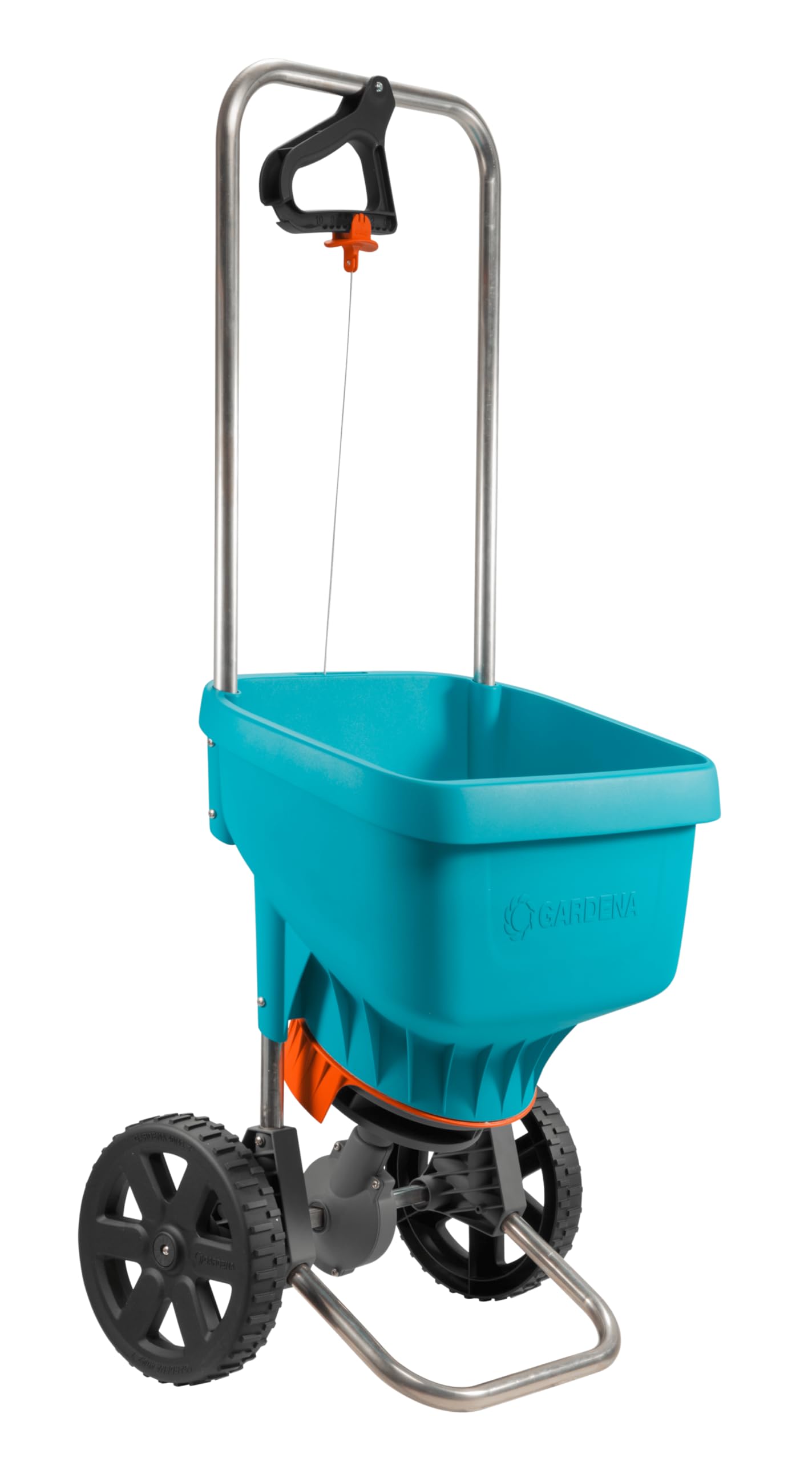 Gardena Spreader Xl: Universal Spreader for Delivering Fertiliser, Seeds and Salt, 1.5-6 m Spreading Width, for About 800 m sq of Lawn Area, 18 Litre Capacity, with a Locking Slide (436-20)