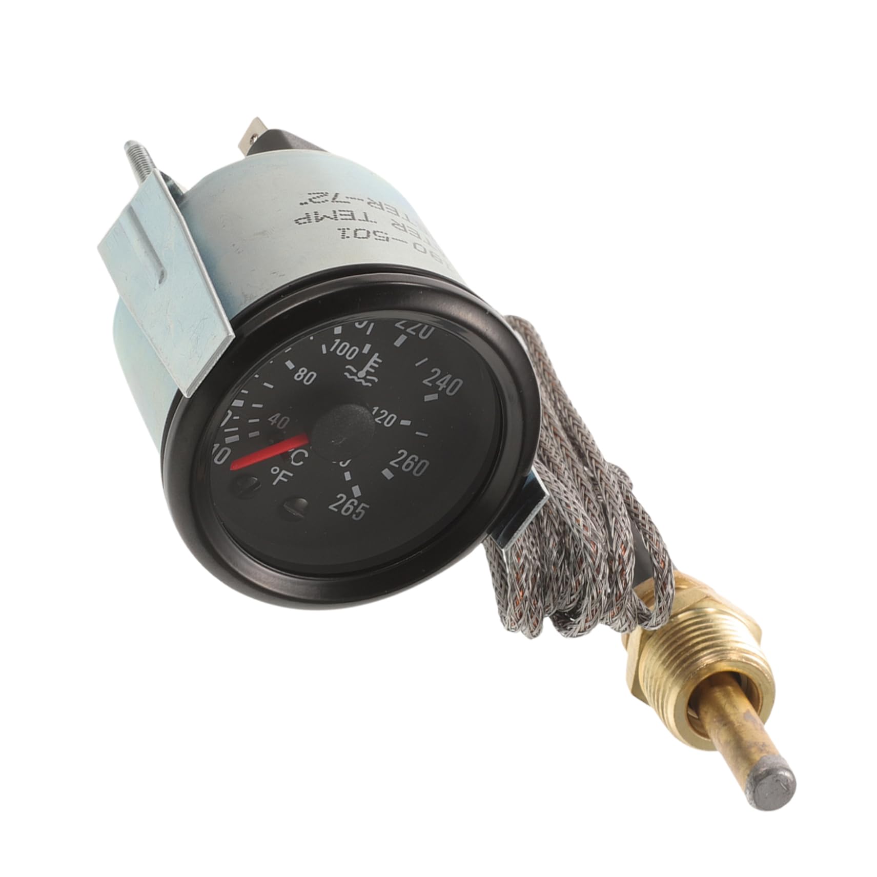 Misuratore Temperatura Acqua 52mm con Sensore per Auto Argento