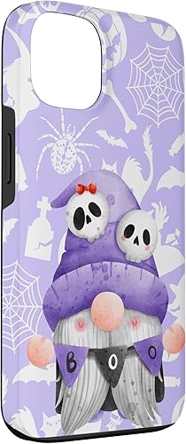 Miniatura 3 de Funda de acuarela para iPhone 13 Boo Gnome Halloween Purple Spooky Creepy Cute