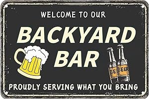 Funny Drinking Signs for Outdoor Pool Decor