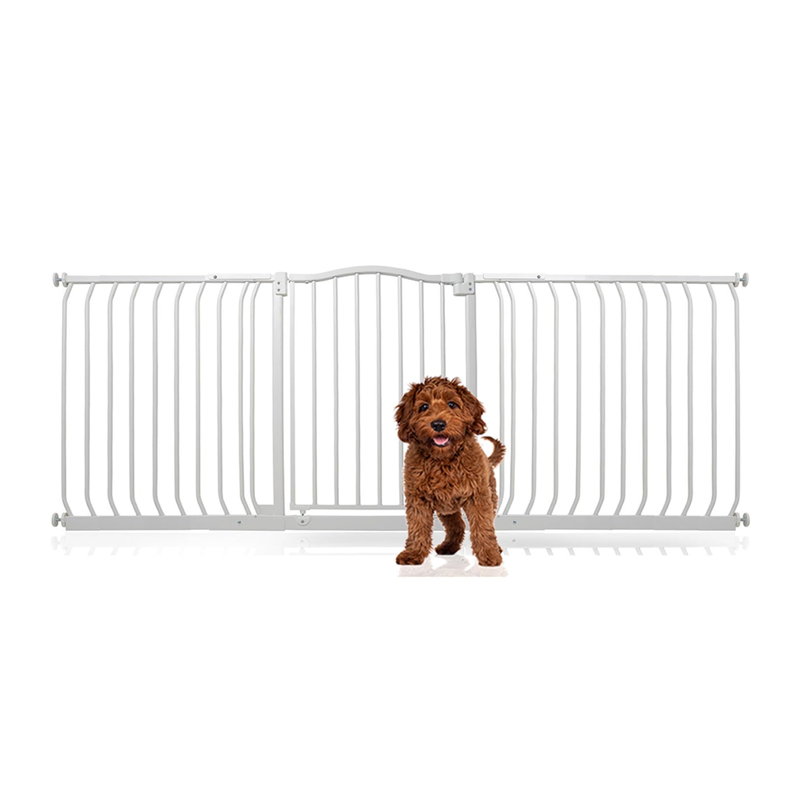 Bettacare Curved Top Dog Gate, 161cm - 170cm, Matt Black, Pressure Fit Pet Gate for Puppy and Dog, Easy Installation — view 57