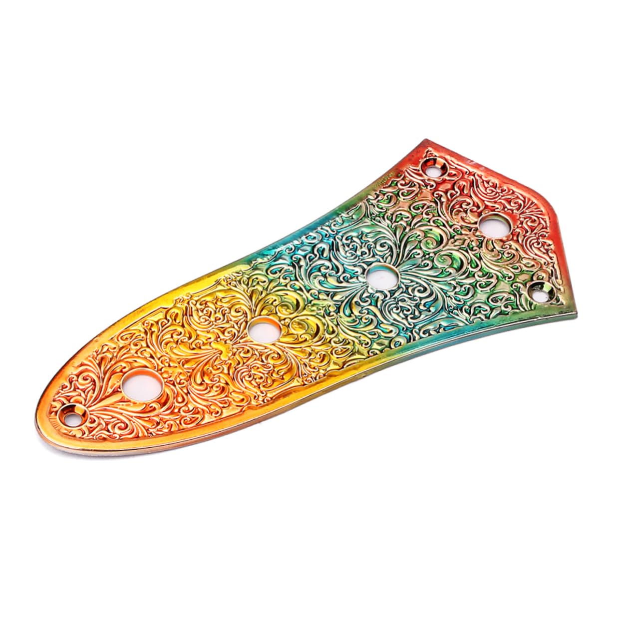Toyvian 3pezzi Piastra Di Controllo Vintage Lega Di Zinco Per Chitarra Elettrica Con Design Arcobaleno Per Strumenti Musicali