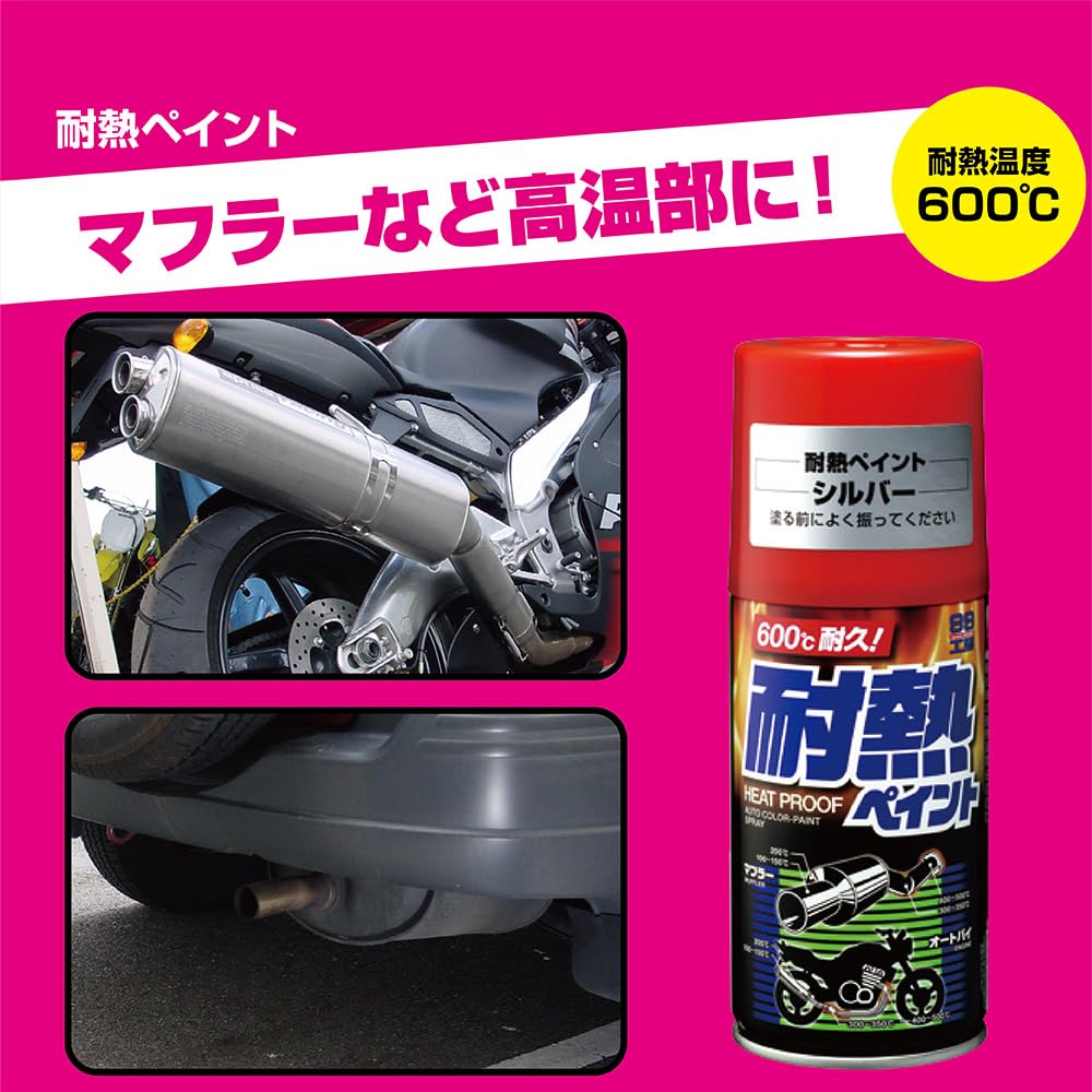 ソフト99 99工房 補修ペイント 耐熱ペイント シルバー