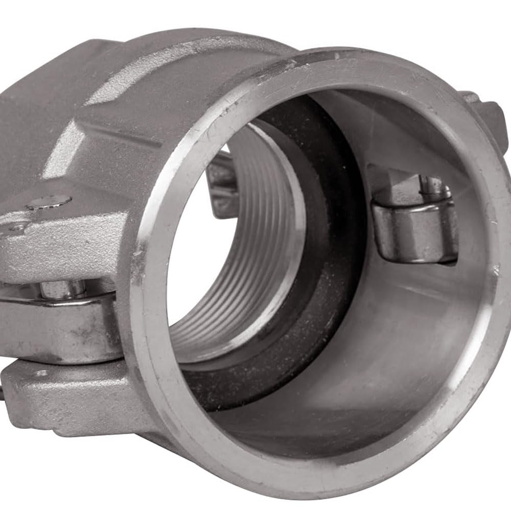 Acoplamiento tipo D Camlock, manguito de rosca hembra DN100 BSP de 4", conector rápido de acero inoxidable para bombas de agua industriales