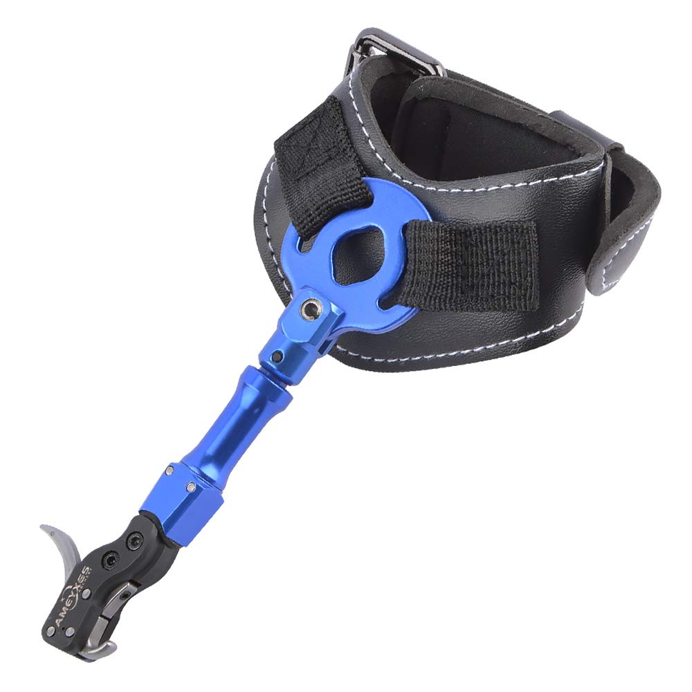 SHARROW Tir à Arc Décocheur Release Aids Arc à Poulies Aides à la Libération Réglable Trigger 360 Degrés Rotation Accessoires pour Arc et Flèches