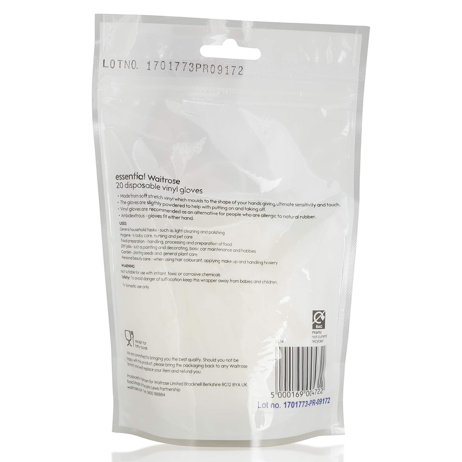 waitrose disposable gloves