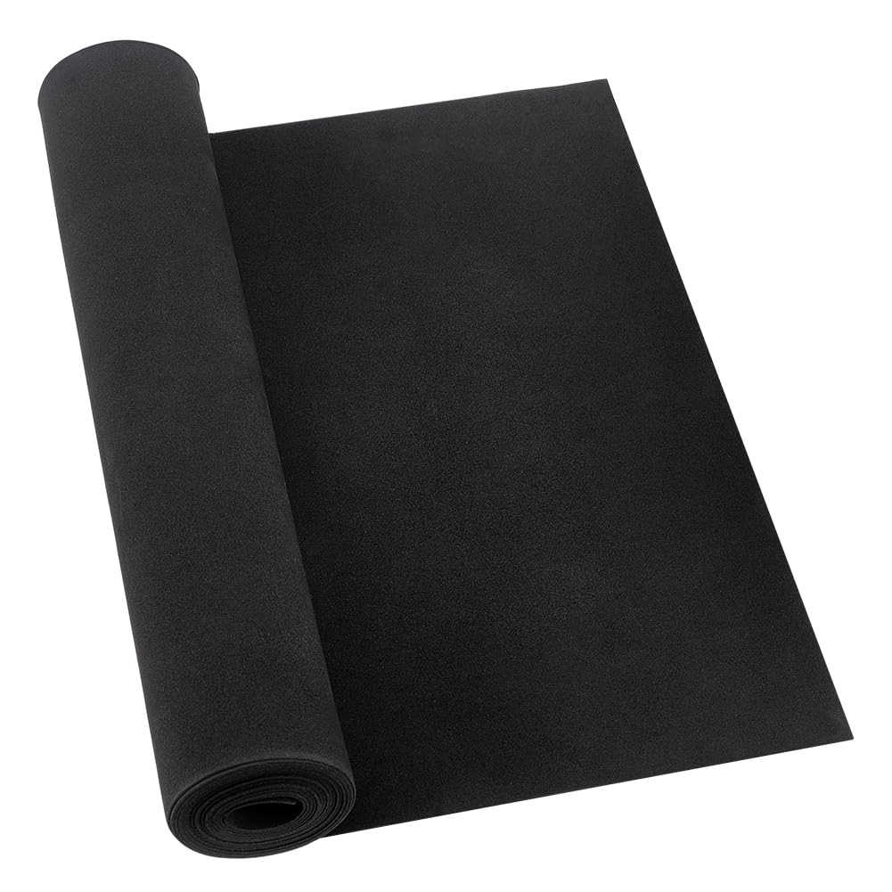 MAYJOYDIY Black EVA Foam Roll 78.7"x11.8" Premium Cosplay Foam Sheet High Density for Cosplay Costume Art Supplies Foamie Crafts DIY Projects, 1mm Thick