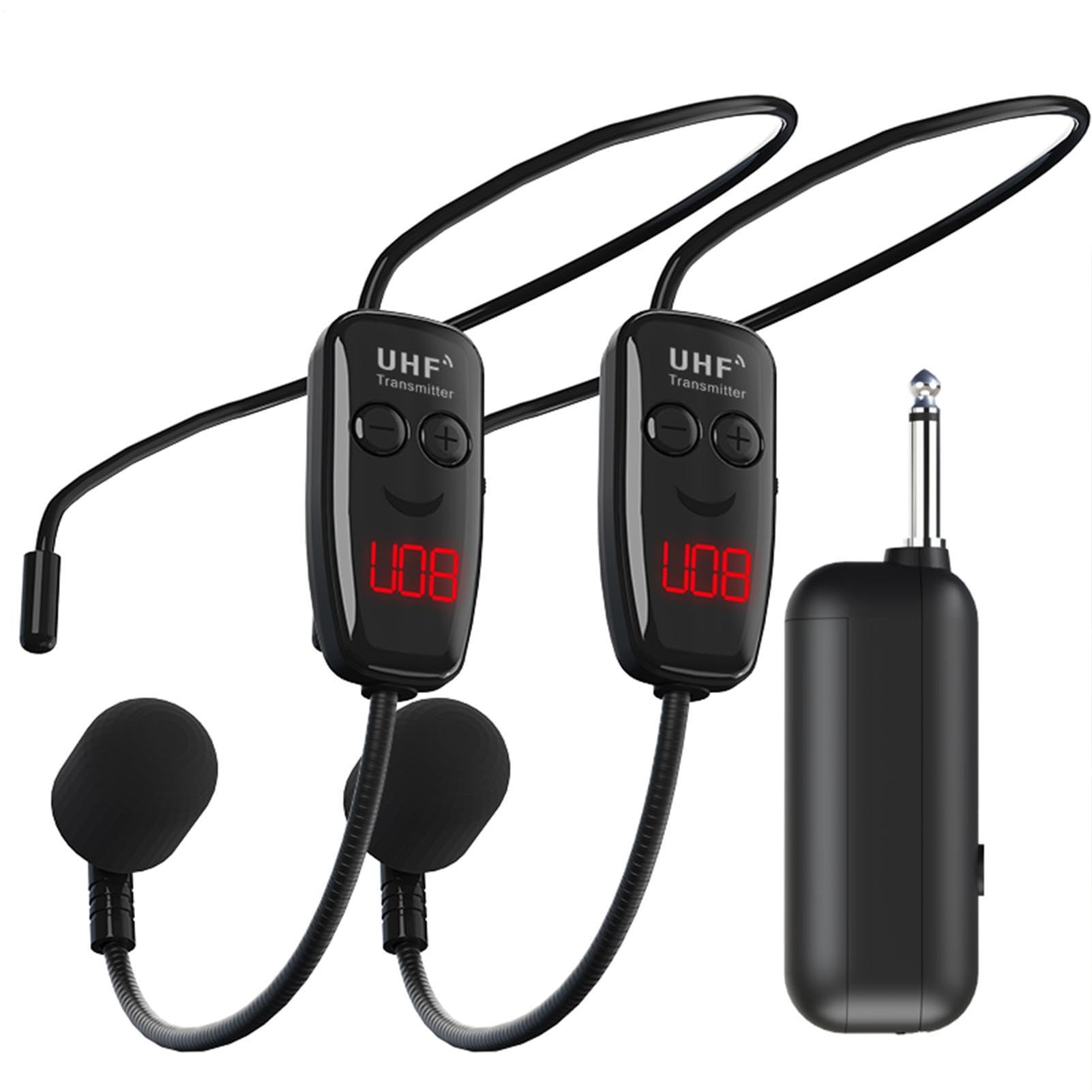 Microfono per auricolari fitness | Microfono wireless a mano e ad archetto - Microfono a mano Amplificatore vocale, Altoparlante palcoscenico in un'area aperta, che q