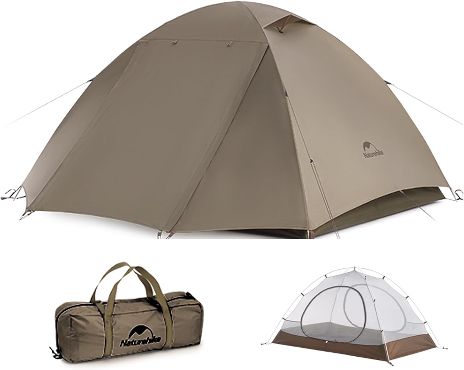 Naturehike Cloud-Creek ドームテント 2人用 超軽量 高縁の