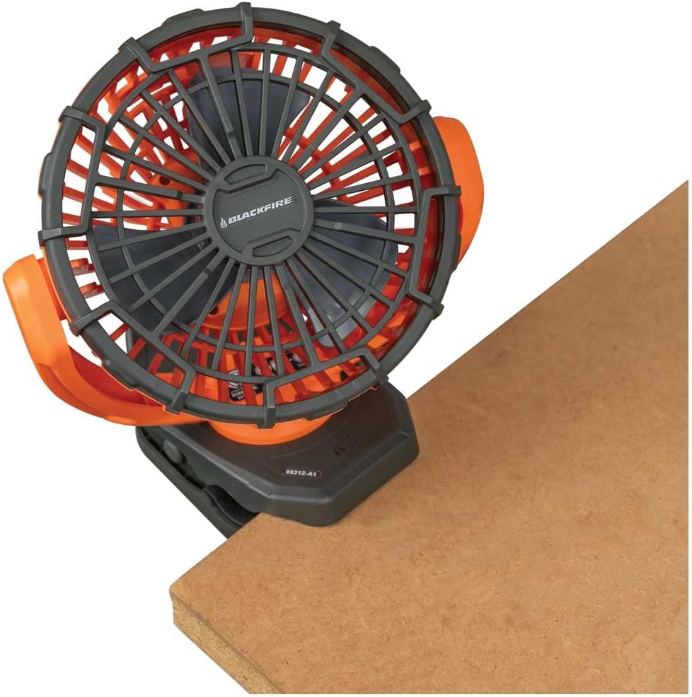 Blackfire - Klein Tools Outdoors - Personal Rechargeable Portable Tent Fan, BBM9112, Camping and Outdoor Fan