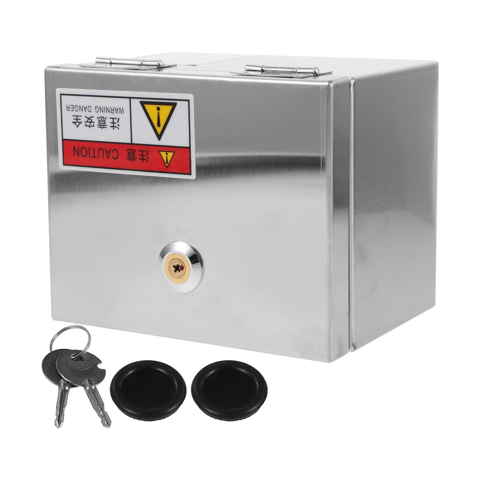 Acero Caja Plata Inoxidable de Protección Eléctrica Exterior