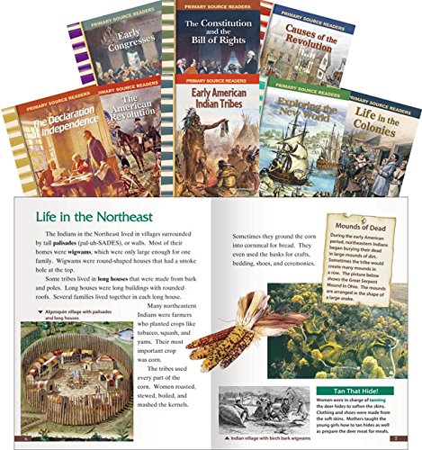 Teacher Created Materials - Primary Source Readers: Early American Events - 8 Book Set - Grades 4-7 