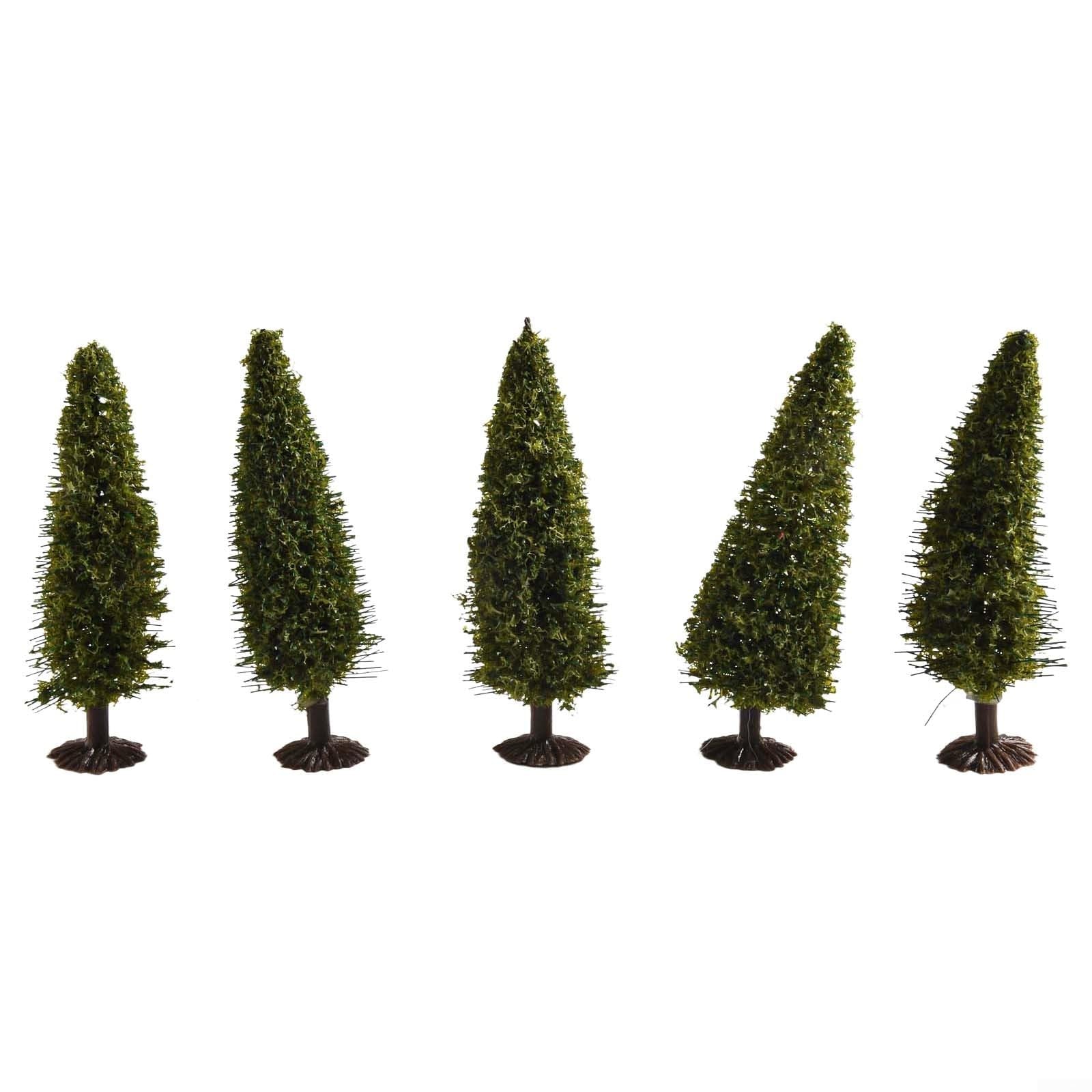 Objets décoratifs,Paysage de chemin de fer avec des arbres miniatures