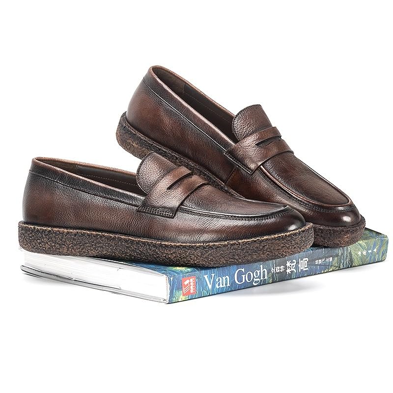 Leather Shoes for Men Loafers Soft Mens Slip on Shoes Casual Comfort Moccasin Daily Flats Driving Lightweight Walking Sneakers Shoes Outdoor2