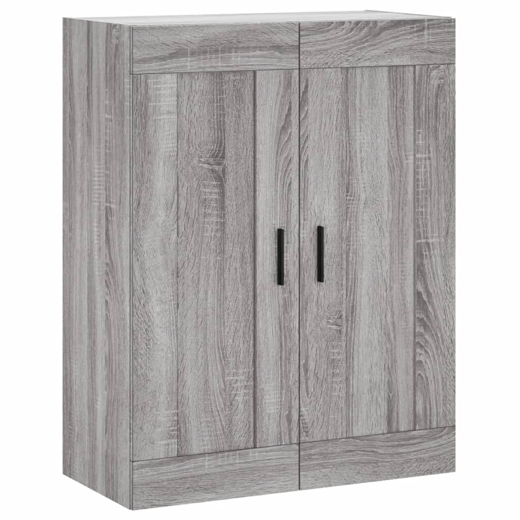 vidaXL Mobile a Parete Grigio Sonoma 69,5x34x90 cm Legno Multistrato, armadietto a Muro, portaoggetti pensile, pensile, pensile a Muro, Mobile pensile
