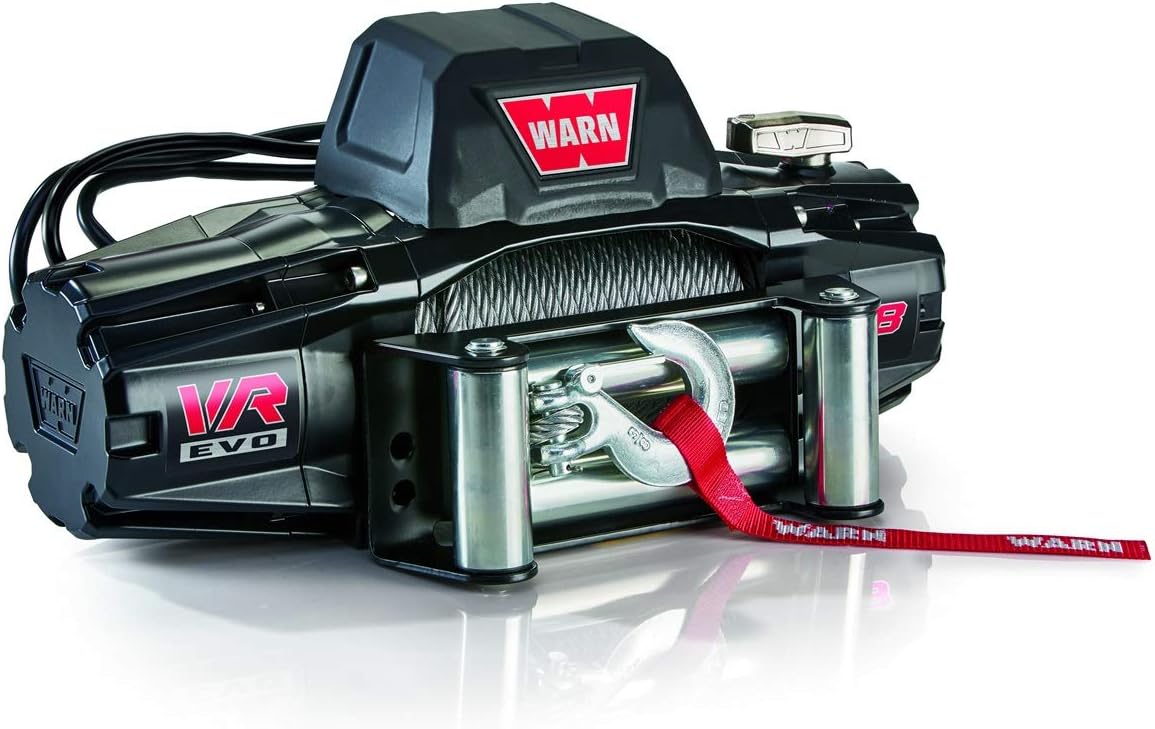 60% оƒƒ Dіѕсоunt WARN 103250 VR EVO 8 Electric 12V DC Winch with Steel Cable Wire Rope: 5/16 Diameter x 90' Length, 4 Ton (8,000 lb) Pulling Capacity