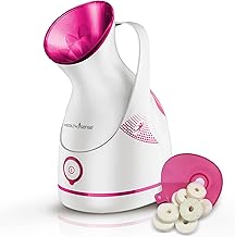 HealthSense Steamer for Cold & Cough, Vapourizer face steamer,Steam Inhaler & Vaporizer Machine with Nano-Ionic Technology, UV Steam Sterilization, Fast Mist in 50sec, Aroma Diffuser Nano-Cure| FS550