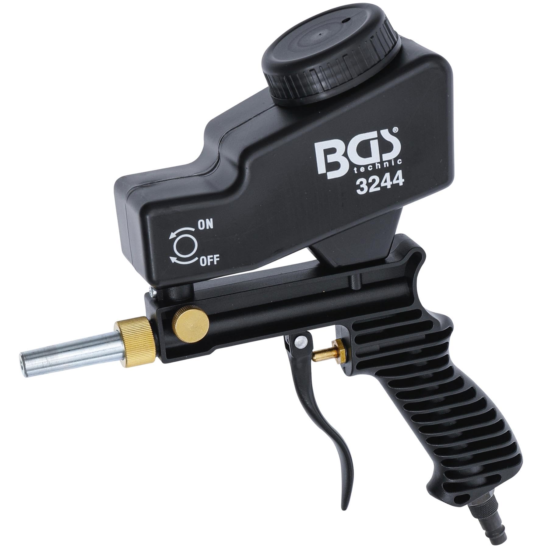 SABLEUSE AVEC RESERVOIR, PISTOLET DE SABLAGE AIR COMPRIME