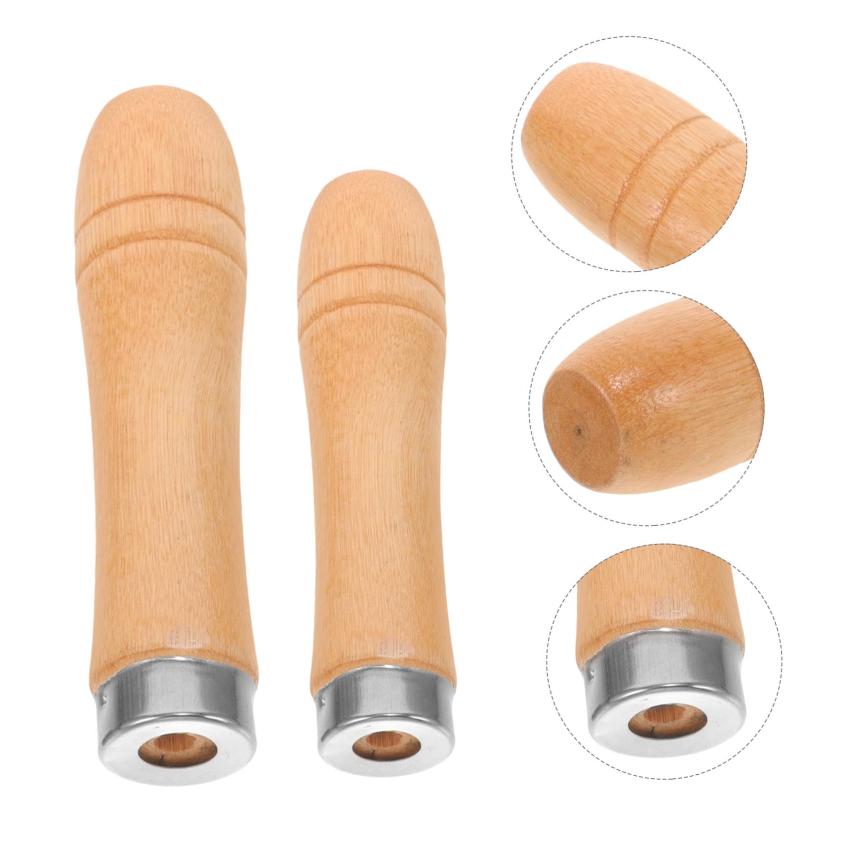 WOONEKY 4 Set Di Impugnature Ergonomiche Per Lime in Metallo Impugnatura Di Ricambio Per Lavori Artigianali 10 Pezzi*4