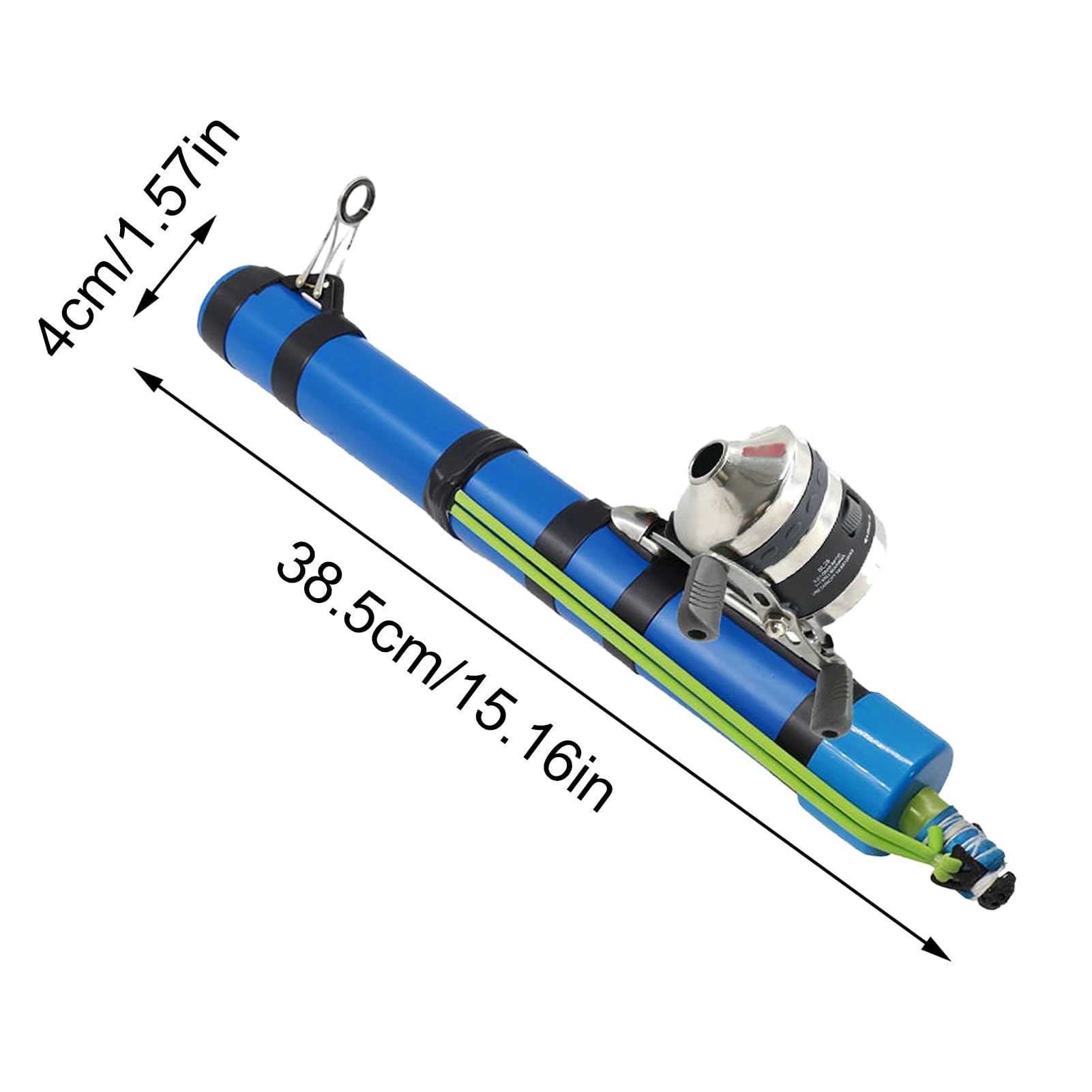 Canne à pêche portable – Équipement de pêche léger avec moulinet | Canne à pêche catapulte pour les voyages, pour bar, truite, eau salée, eau douce, jetée, rivière, ruisseau, étang, lac