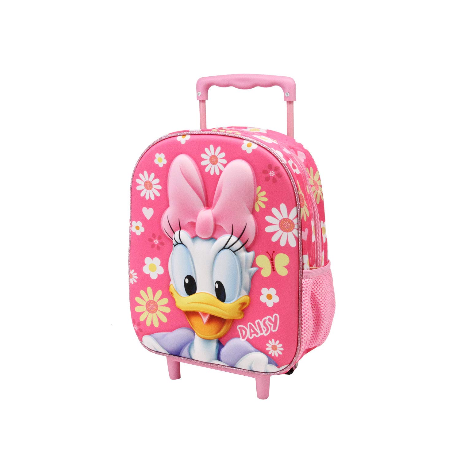 KARACTERMANIA Daisy Happy-Mochila 3D con Ruedas (Pequeña), Multicolor