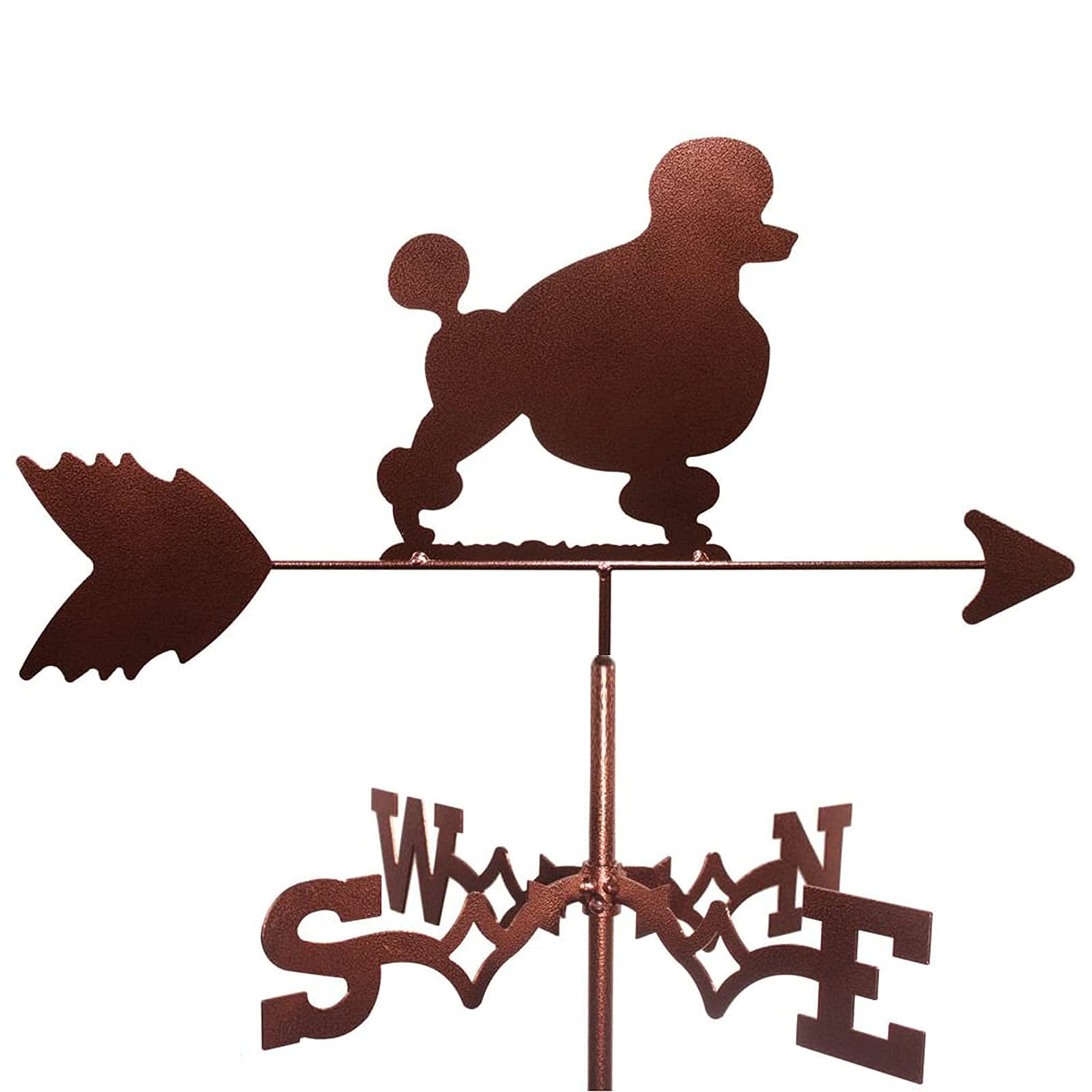 TAXXII Farmhouse Weather Vane Roof Mount, Wind Direction Indicator Outdoor Metal Bracket Weathervane Construction for Garden Patio Yard Cupola Ornament Decoration