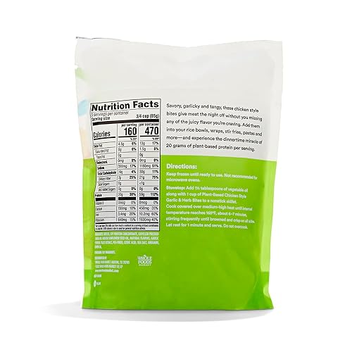 Miniatura 2 de 365 By Whole Foods Market, Chickenless Bites - Ajo de limón a base de plantas, 9 onzas