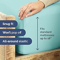 Vista 321 de King Fitted Bed Sheet - Bottom Single Fitted Sheet Only - Ultra-Soft Hotel Luxury Bedding w/ 8-16 Inch Deep Pockets - Breathable, Cooling & Wrinkle