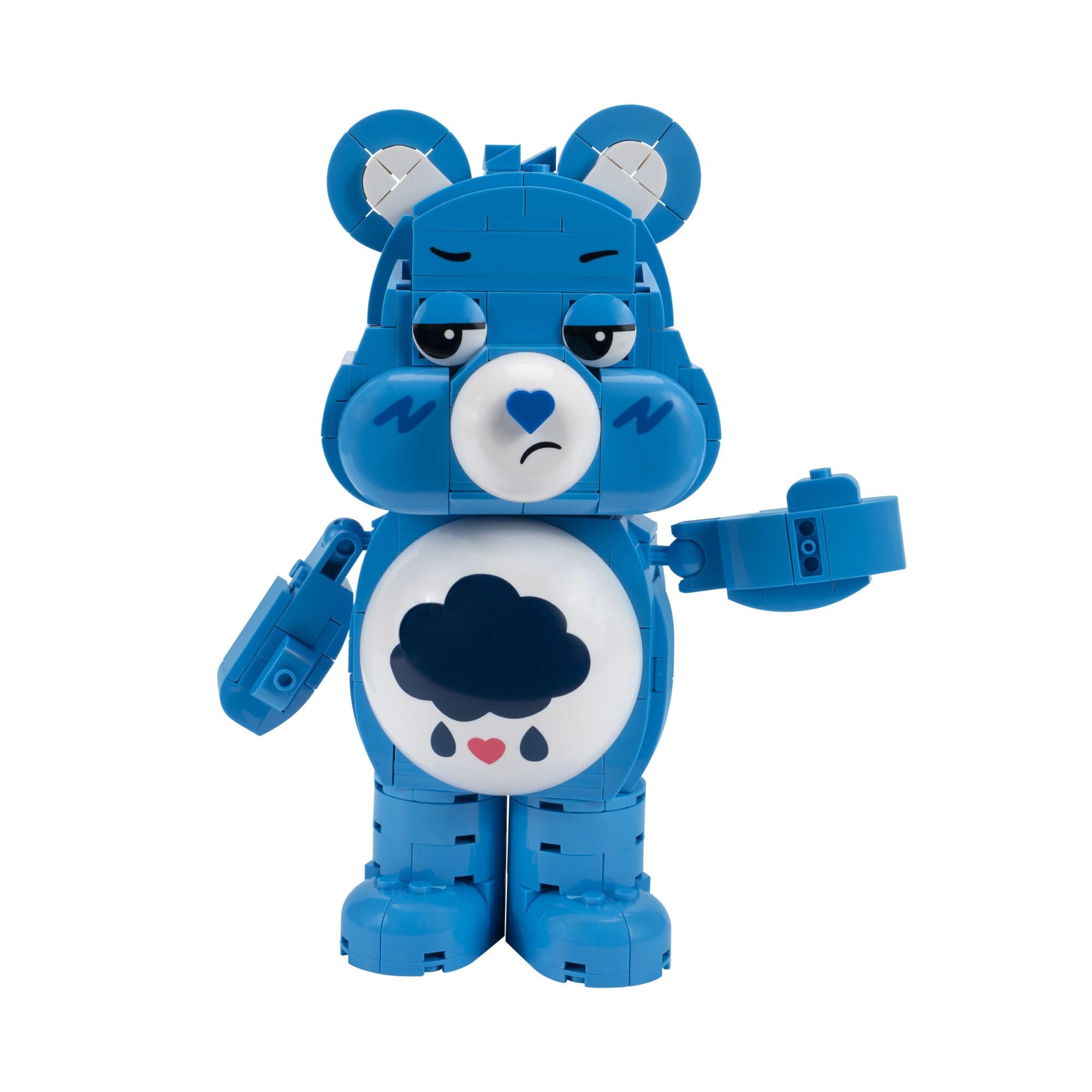 BLDR Care Bears Grumpy Bear Building Set - 7-Inch Buildable Articulated Figure with 419 Pieces, 0311, Multicolor, 0.01 - Image 2