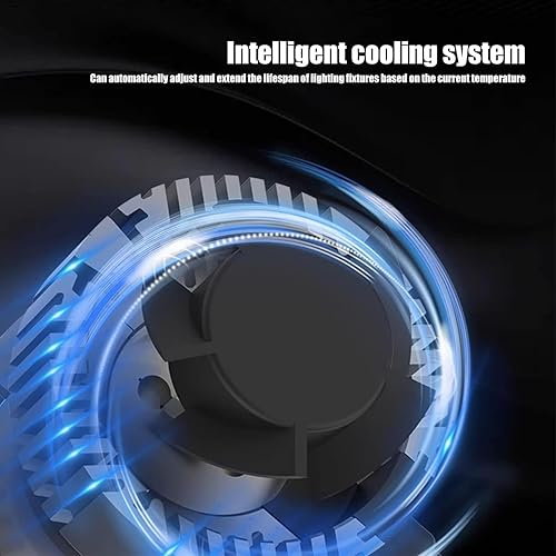 Miniatura 5 de yvshy 2 piezas de repuesto de bombillas superbrillantes para automóvil, 3800 lúmenes, 6000 K, disipación de calor eficiente, impermeable, tamaño