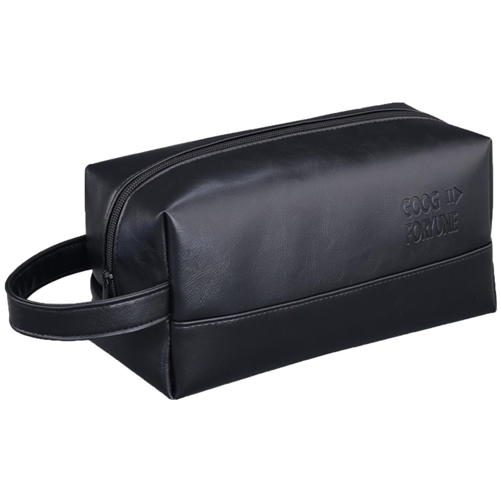 PU Leather Toiletry Bag for Men, Travel Toiletry Organizer Hanging Dopp Kit for Men, Portable Small Shaving Dopp Kit, Large Capacity Water Resistant