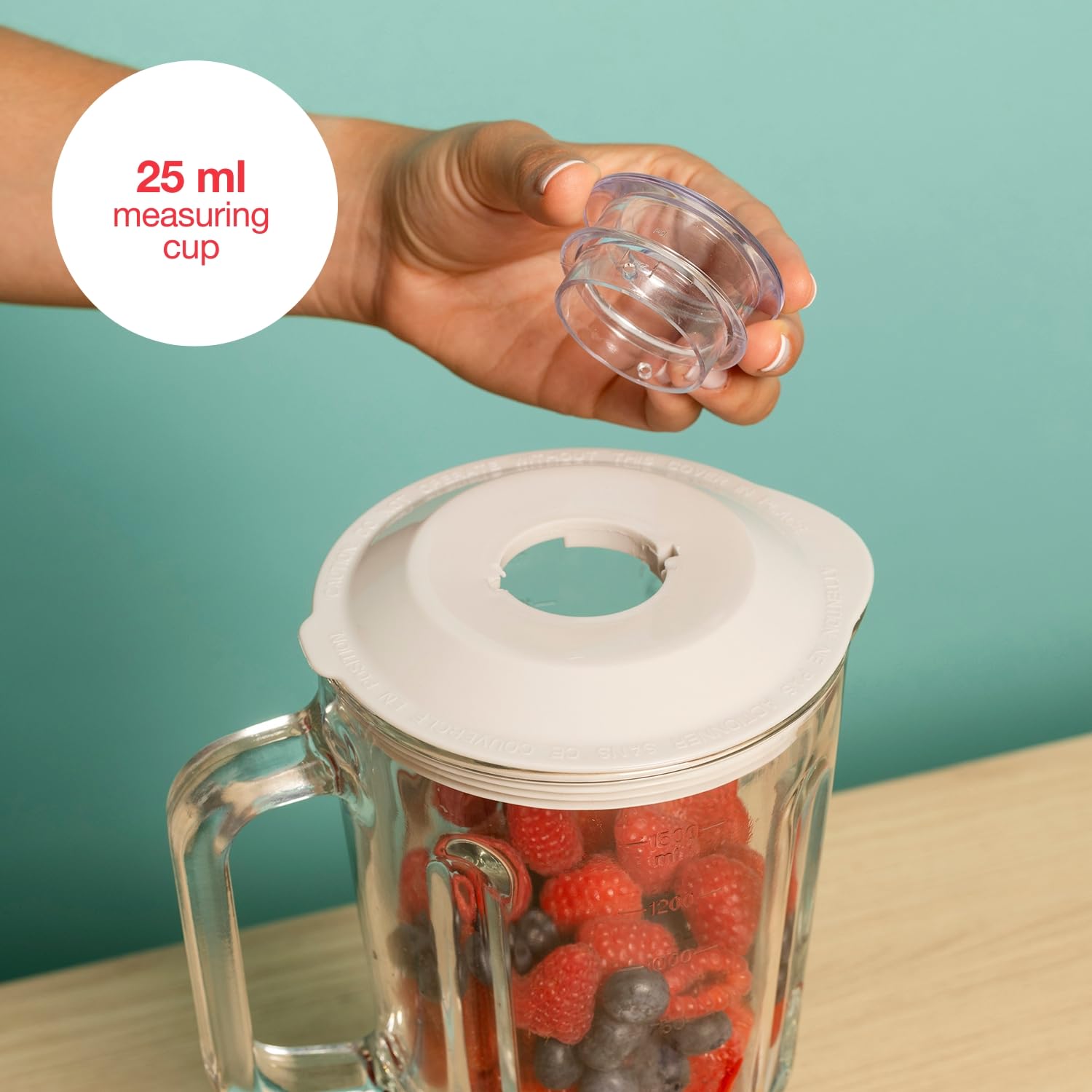 Solac Blender Pro Mixter 1000 | 1000 W, 1,5 l, 2 prędkości + Turbo, 4-ostrzowe zdejmowane ostrza do lodu, kruszarka do lodu, bezpieczeństwo, możliwość mycia w zmywarce, akcesoria w zestawie, niebieski