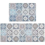 HEBE Large Kitchen Rug Sets 2 Piece with Runner 20'x48'+20'x30' Non Skid Waterproof Kitchen Floor...