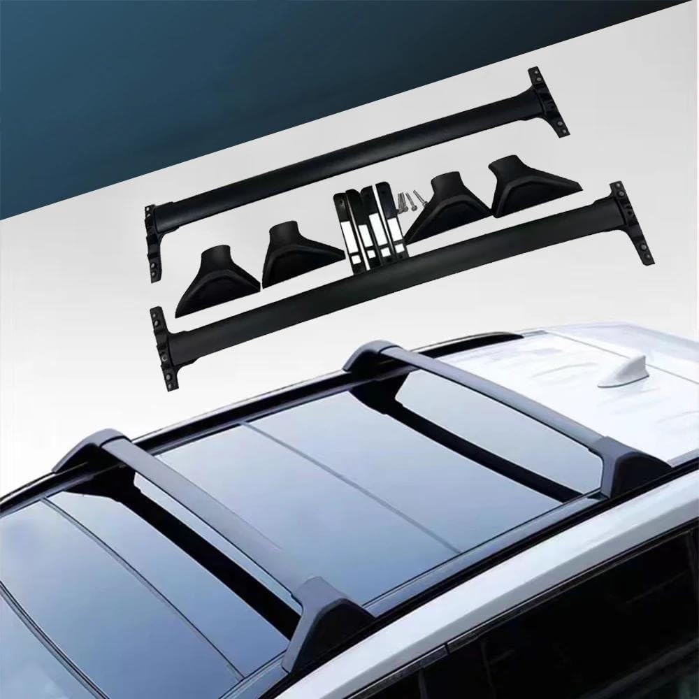 XATHKJOE 2 pieces Car Roof Rack Bars, for Toyota BZ4X 2023 2024 Racks Roof Carrier Roof Rails Longitudinal Rod Luggage Rack Exterior Travel Accessories