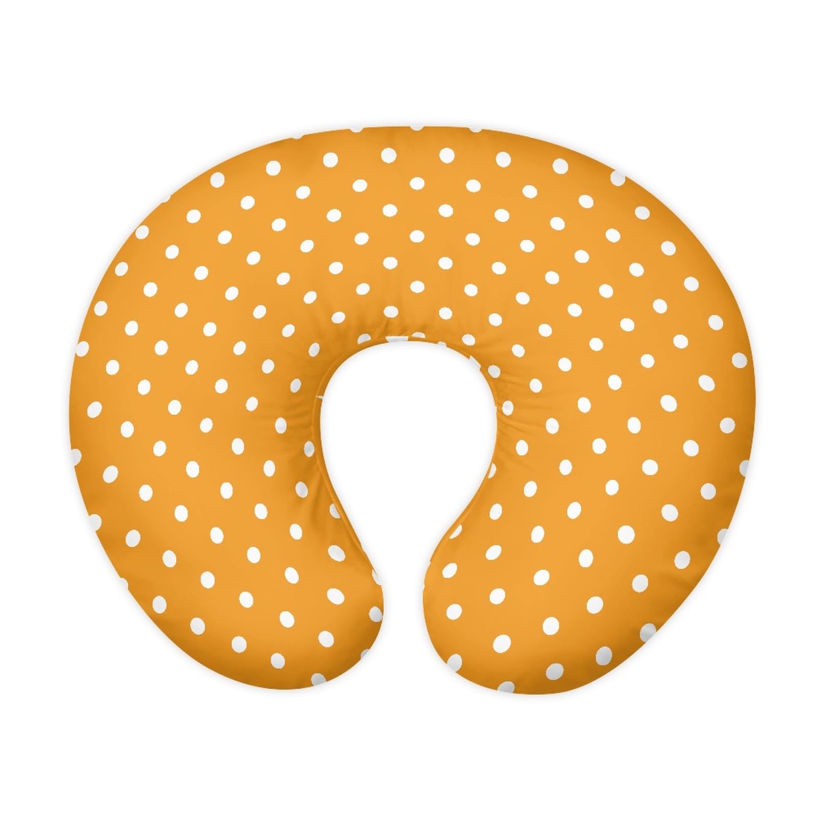 GOSTONG Yellow Polka Dots Nursing Pillow Cover Stretchy Removable Case for Breastfeeding Pillows Ultra Soft Slipcover for Baby Girl and Boy