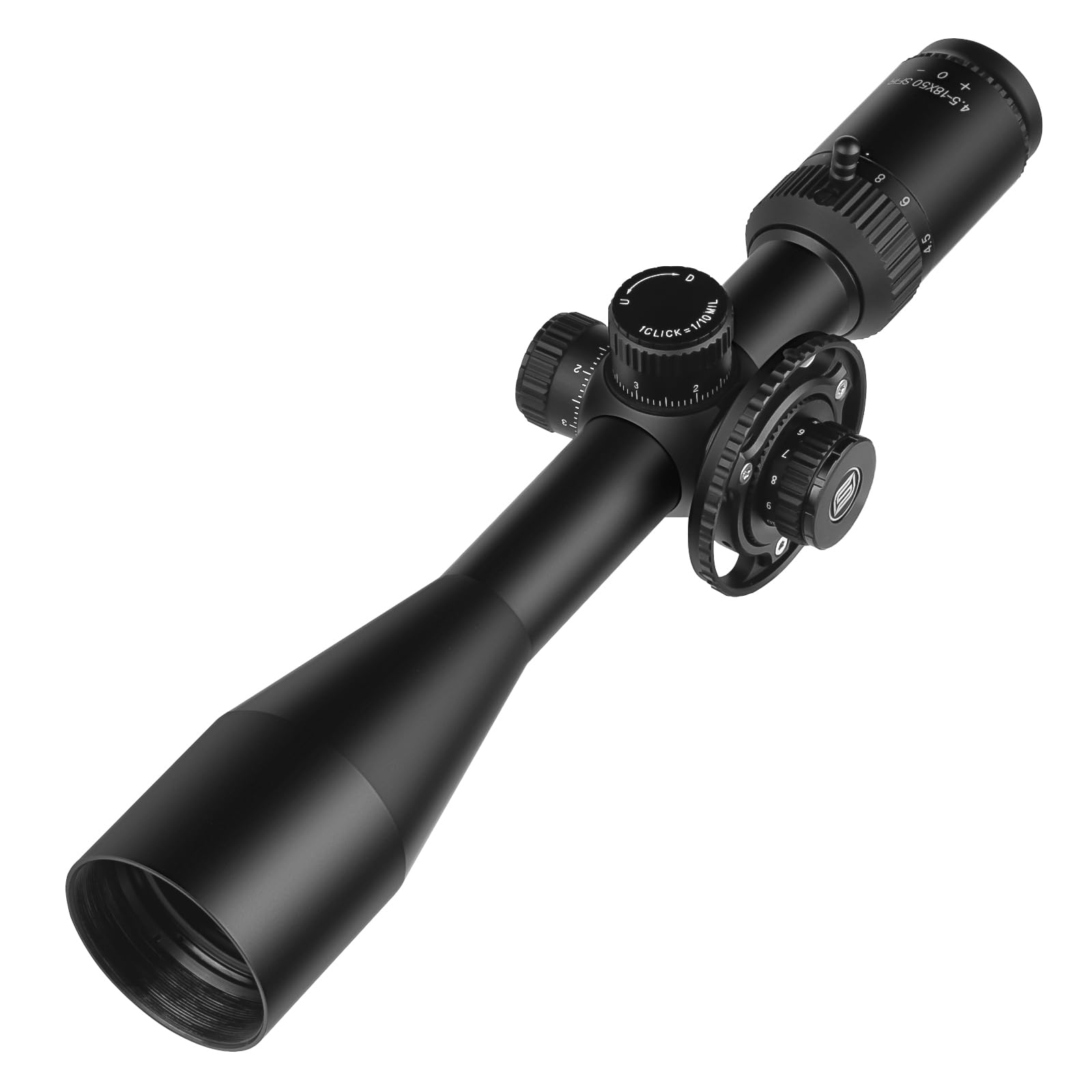 SPINA OPTICS Tactique Lunette de visée 4.5-18x50 sfir deuxième Objectif de Fusil à Plan Focal Tube de 30 mm avec Support annulaire de 20 mm