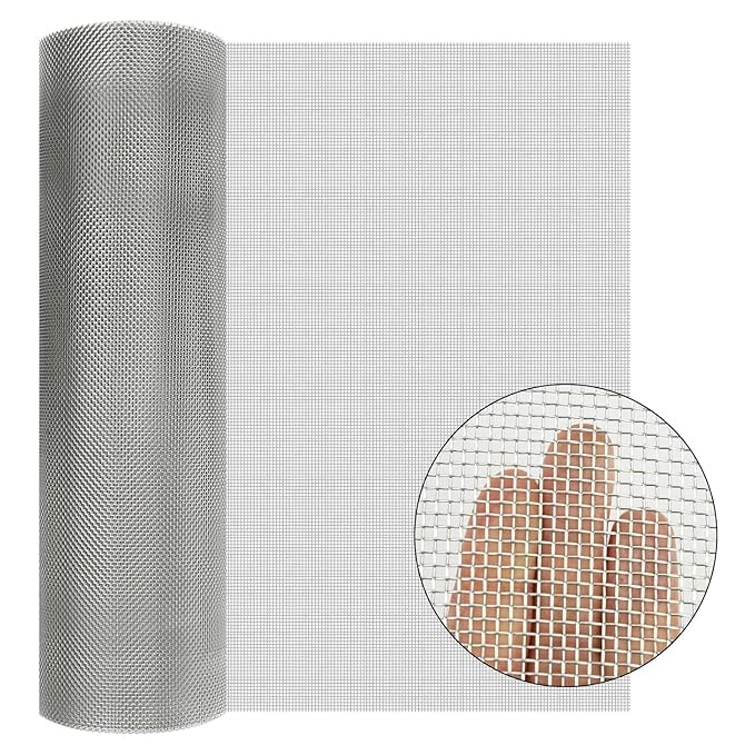 Image of Mosquito or Wind and Door Furniture Steel Net Wires & Meshes, for Living /Balcony Room Window Stitched (2x4 inch)