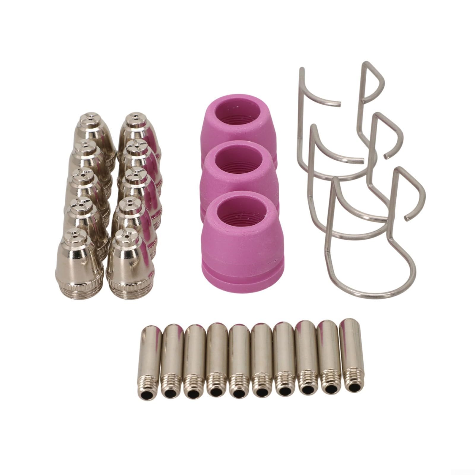 AureateLiving 26 Piece Plasma Cutter Consumables Set Compatible with LTP5000D LTPDC2000 LTPAC2500 Lotos Models - Includes Nozzles, Electrodes, Ceramic Tips, Brackets