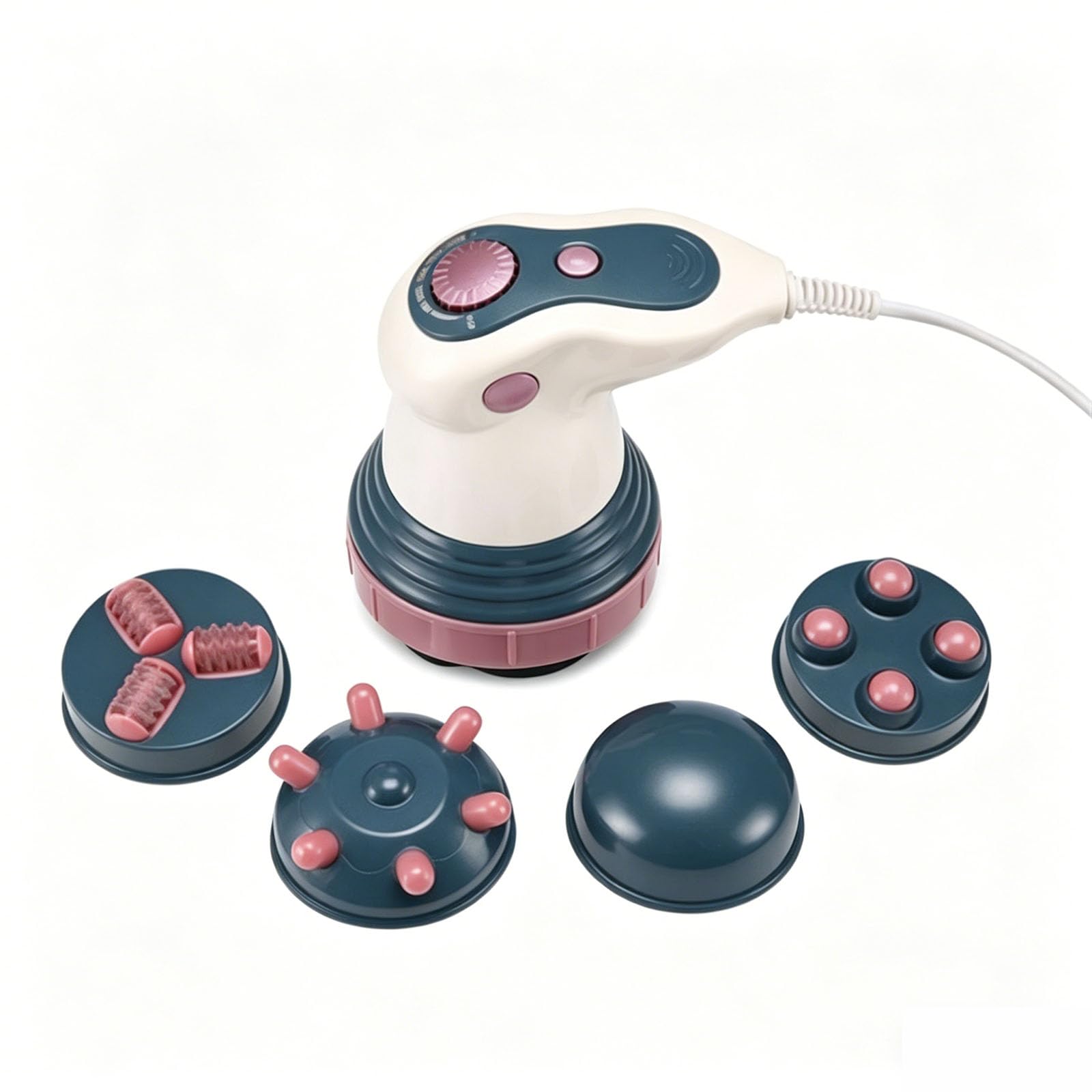 Masajeador eléctrico anticelulítico, 4 en 1,con masaje infrarrojo, Triple acción circular, Reafirmante, Anticelulitis, para cintura, Abdomen, Piernas, Nalgas