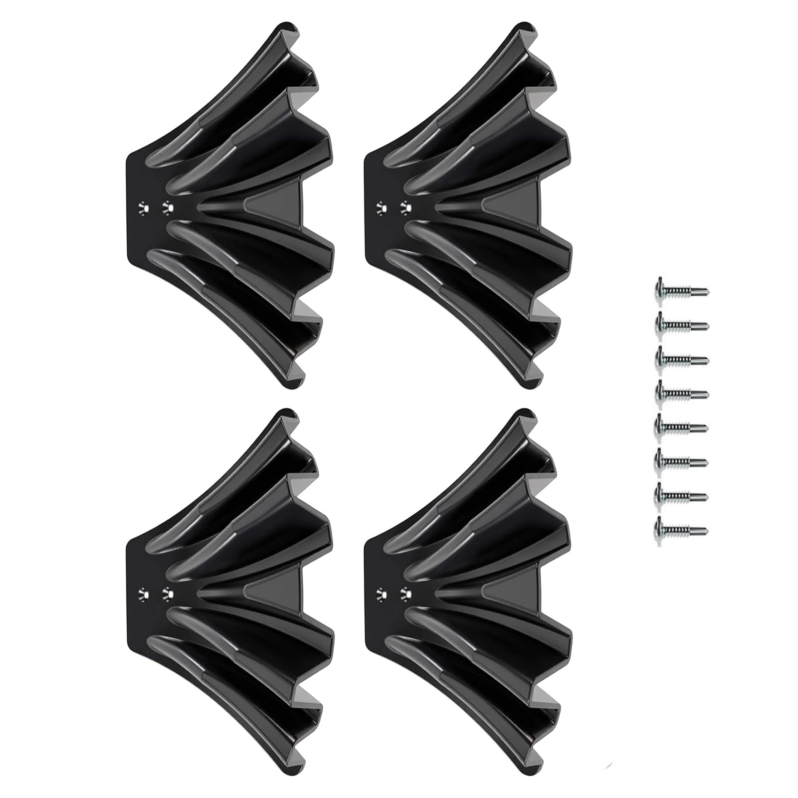 of 4 Downspout Extenders Disperses Stream Protects Grass from Abrasion Permanent Construction Simple Arrange ABS for Gutters Downspout Elongator