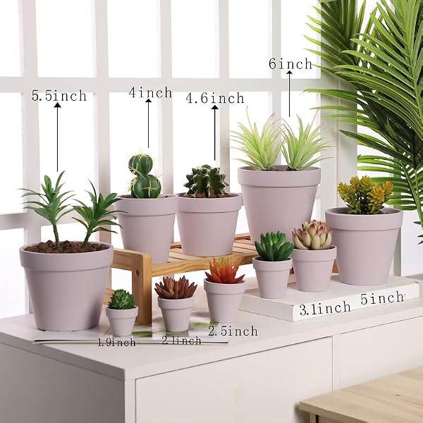 Yishang 27 pcs Small Mini Pink Clay Pots, 2 inch Terracotta Pot Clay Ceramic Pottery Planter,Cactus Flower Terra Cotta Pots,Succulents Nursery Pots,with Drainage Hole,Great for Crafts,Wedding Favor by Yishang - Image 3