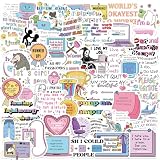 50Pcs Snarky Work Meme Stickers Scrapbook Supplies Junk Journal Supplies