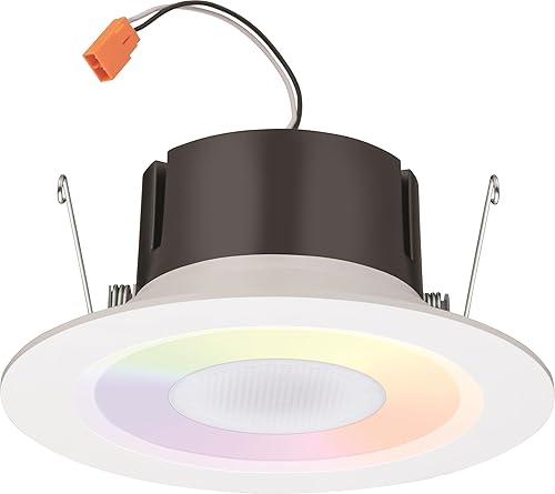 Miniatura 10 de Juno J6SLC RGBW MW M6 Smart RGBW Altavoz Downlight, color dinámico rojo, verde, azul blanco, blanco mate, 6 pulgadas